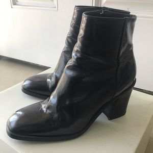 Silvia Catucci / Black Patent Short Boots